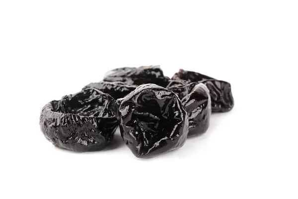 Prunes isolated on white background — Stock Photo, Image