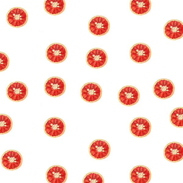 Pattern of red orange isolated on white background Top View — Stock Photo, Image