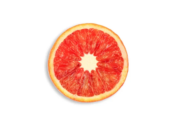 Siciliaans rood oranje geïsoleerd op witte achtergrond — Stockfoto