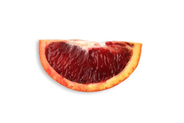 Sizilianische rot orange isoliert auf weißem Hintergrund — Stockfoto