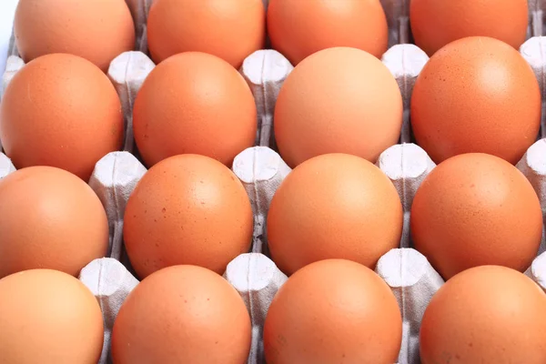 Beyaz arka planda izole edilmiş tavuk yumurtaları. Sağlıklı yemek.