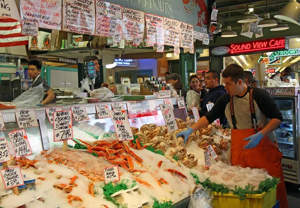 Pikes Place Markt in Seattle, Wa — Stockfoto