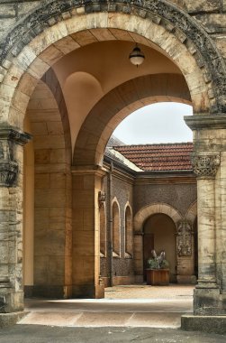 Arch ve veranda şapelin Güney mezarlık Leipzig