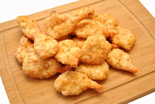 Frozen Breaded Shrimp Ready to Be Cooked — Stock Photo, Image