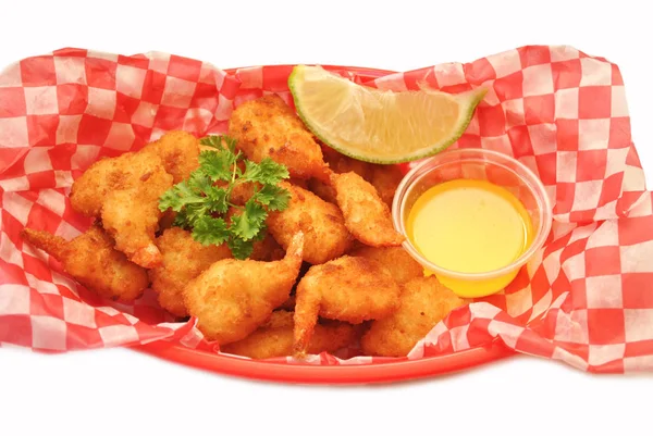 Deep Fried Shrimp in a Take Out Container — Stock Photo, Image