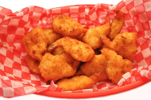 Deep Fried garnalen in een Container nemen — Stockfoto