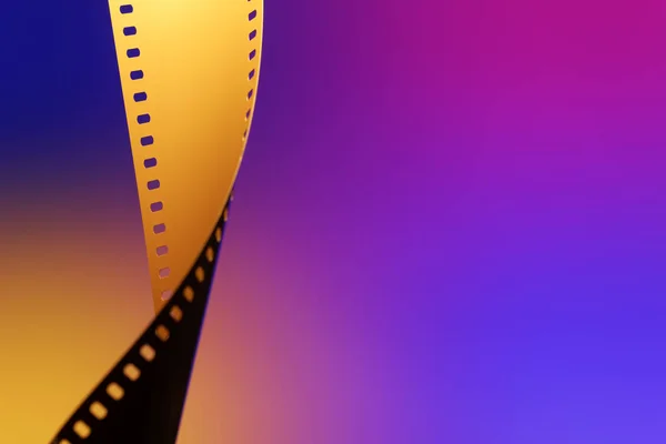 Kamera Negatív Film Szelektív Összpontosít Film Perforáció Feldolgozatlan Színes Mozifilm — Stock Fotó