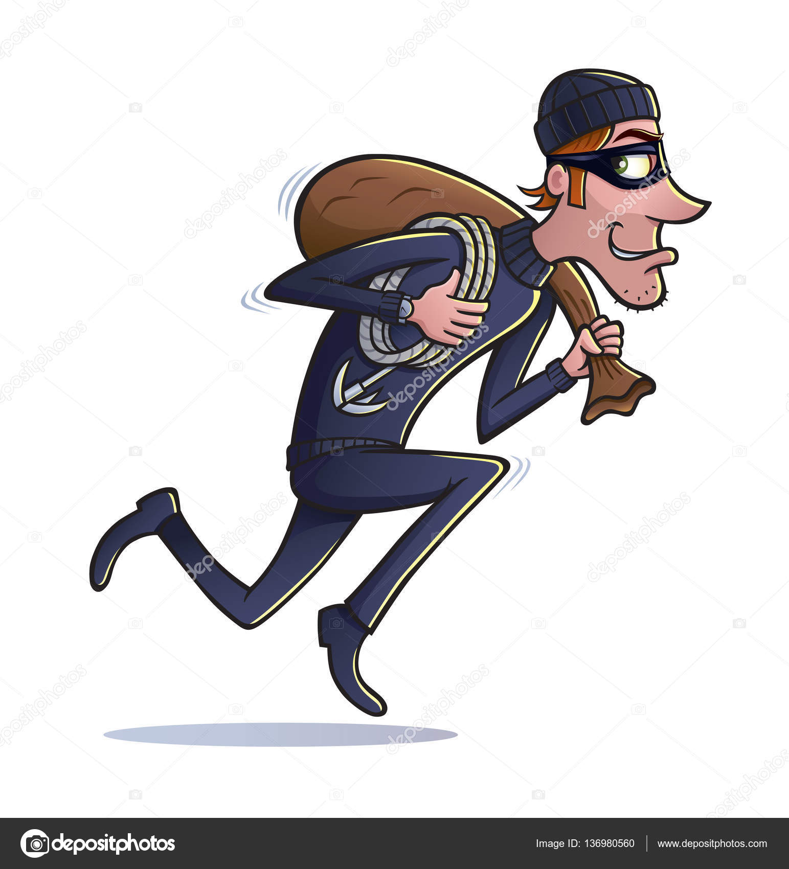 Thief Running With Bag of Loot Stock Photo by ©RodSavely 136980560 Thief Running With Bag of Loot Stock Photo by ©RodSavely 136980560