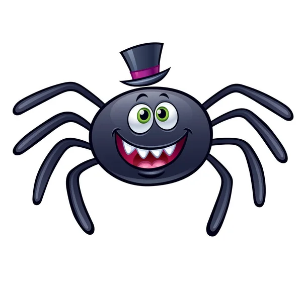 Spider souriant avec chapeau haut de forme — Photo