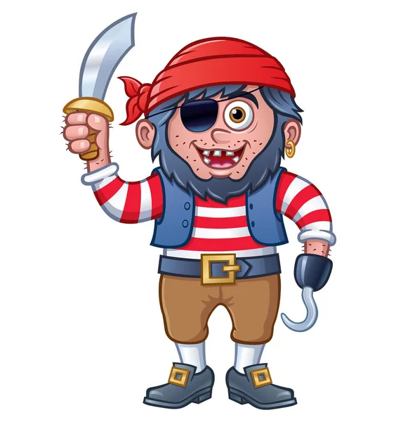 Kid Dressed Up As A Pirate — Stockfoto