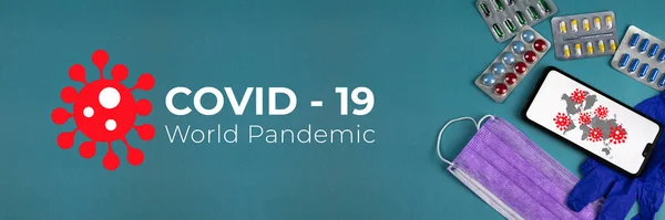 Pandemic Covid-19 Coronavirus quarantine concept. Mockup notebook for Covid19. Social distancing employee work at home to prevent virus infection in Covid-19 Outbreak