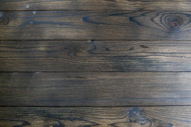 Esmer tahta kullanım alanı. Üst görünüm yakın plan.