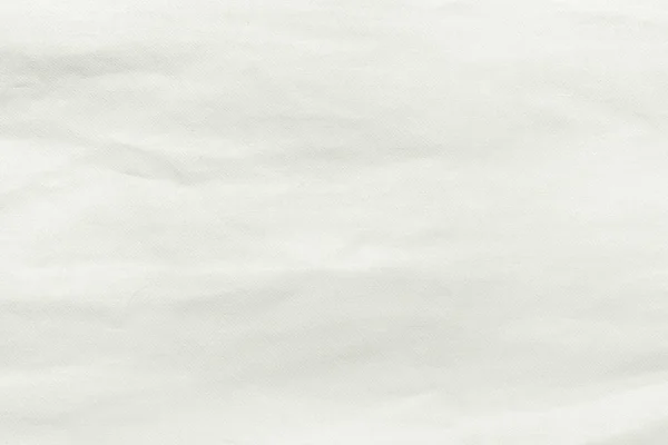 Weiß geknittert Stoff Hintergrund Textur — Stockfoto