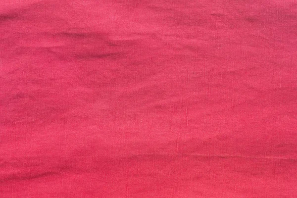 Textura de fondo de tela arrugada roja — Foto de Stock