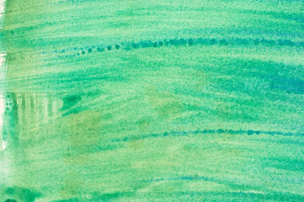 Gröna akvarell målad textur bakgrund — Stockfoto