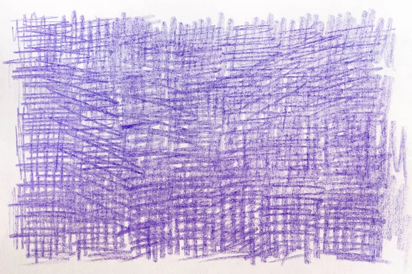 Desenhos de lápis de cor violeta na textura de fundo de papel — Fotografia de Stock