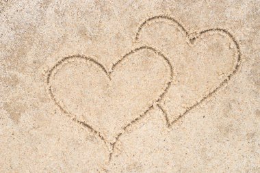 iki kalp kuma çizim 