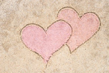 iki kalp kuma çizim 