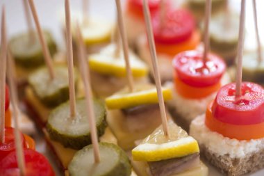  mini sandviç seçici odak 