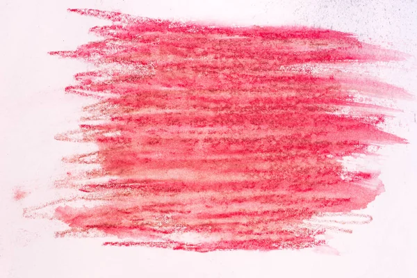 Röd akvarell krita på papper bakgrundsstruktur — Stockfoto