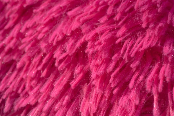 Fluffiga rosa textil närbild — Stockfoto