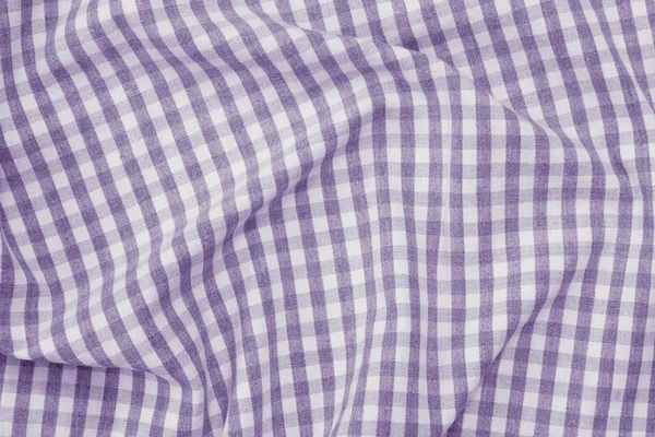 Textura de fondo de tela a cuadros violeta y blanco — Foto de Stock