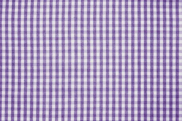 Textura de fondo de tela a cuadros violeta y blanco — Foto de Stock