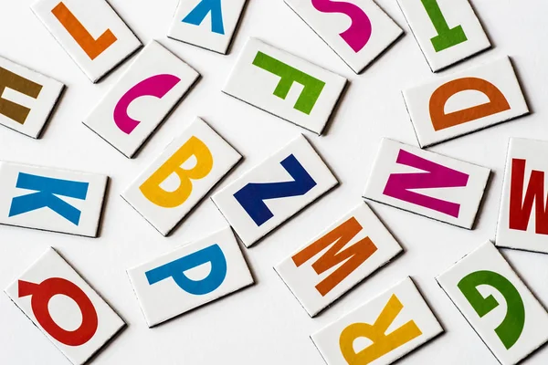 Lettere colorate consonats — Foto Stock