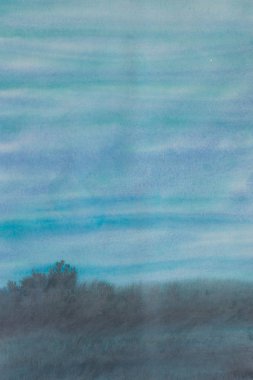 Mavi sulu boya boyalı arka plan doku