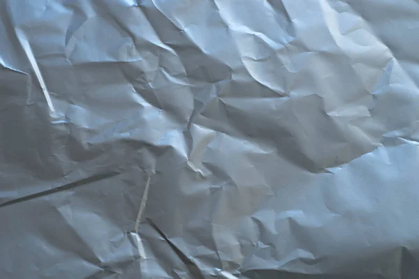 Srebrny pognieciony papier tekstura tło — Zdjęcie stockowe