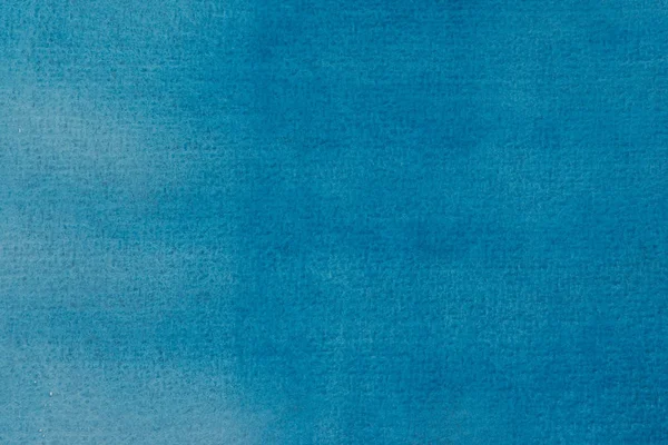 Aquarela azul pintado fundo textura no papel — Fotografia de Stock