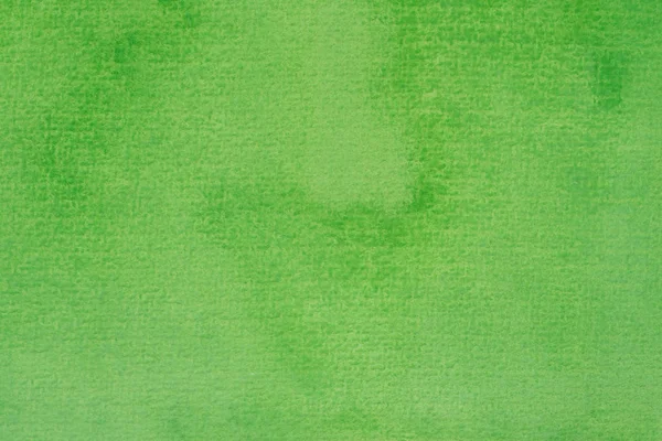 Verde acuarela verde pintado textura fondo sobre papel —  Fotos de Stock