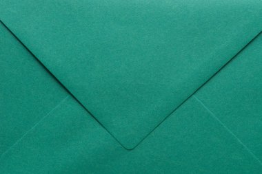 Yeşil boş zarf makro arka plan 