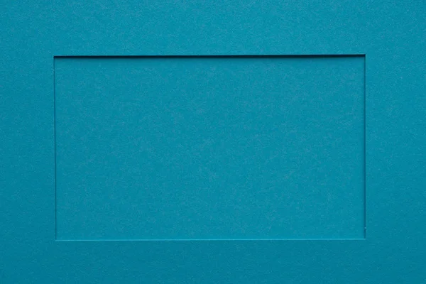 Синя порожня паперова рамка для паперу — стокове фото