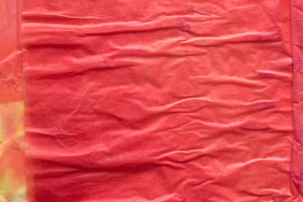 Piros gyűrött selyempapír bacground textúra — Stock Fotó
