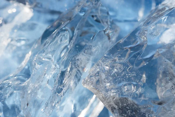 Blaue Eisstücke — Stockfoto