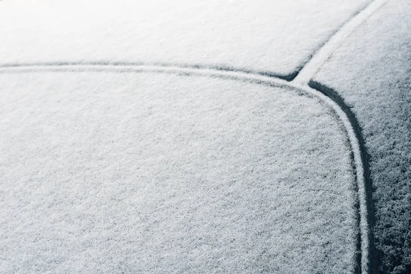 Autó borított hó szelektív összpontosít — Stock Fotó