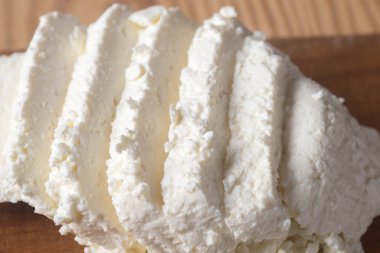 dilim beyaz peynir makro