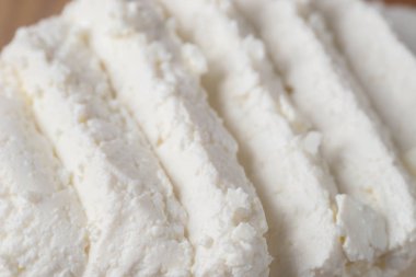 dilim beyaz peynir makro