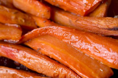 Fırında pişmiş havuç