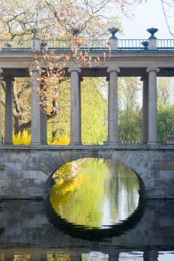 küçük taş köprü Łazienki Parkı