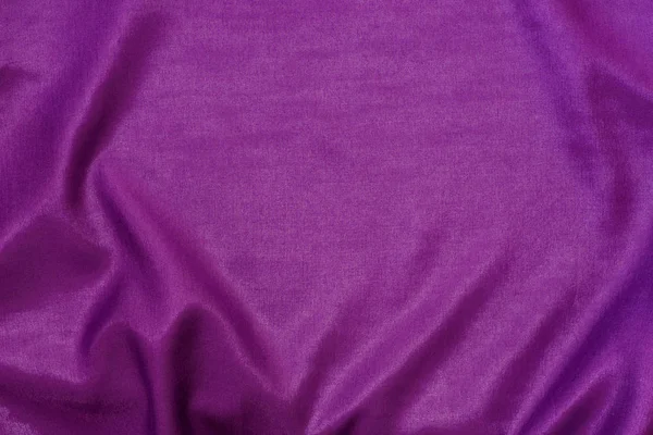 Textura de fondo ondulado textil de seda violeta — Foto de Stock