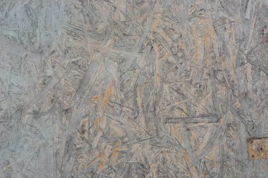 eski boyalı ahşap odaklı strand board (Osb) arka plan doku yıpranmış