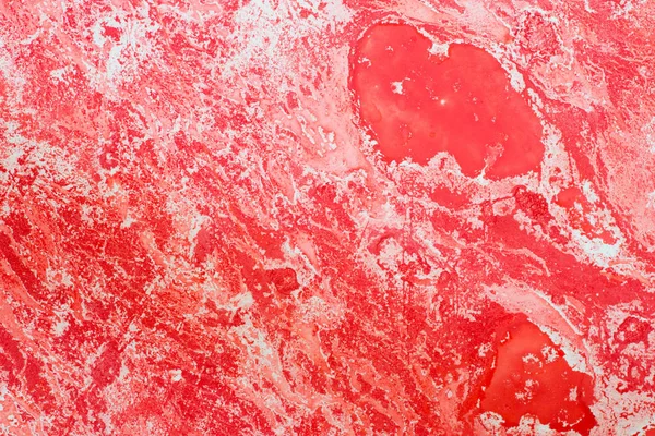 Konst Röda Och Vita Målade Bakgrunden Konsistens Närbild — Stockfoto