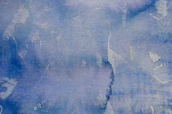 Acquerello Colore Blu Dipinto Carta Sfondo Texture — Foto Stock