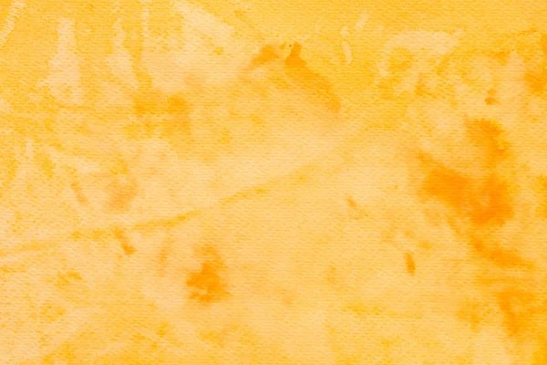 Yellow Watercolor Color Painted Paper Background Texture — Stock Photo, Image