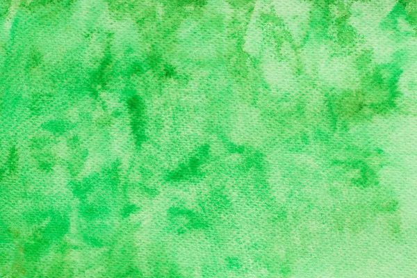 Zelená Barva Akvarel Texturu Pozadí Papíru — Stock fotografie