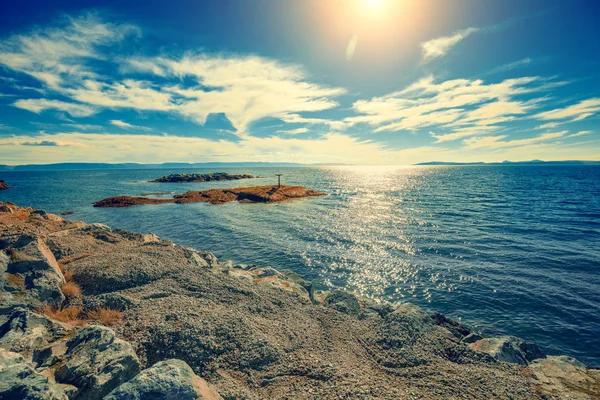 Kamenné moře pobřeží — Stock fotografie