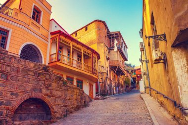 Tiflis şehirde eski çeyrek