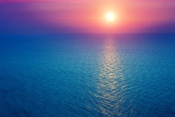 Salida Del Sol Sobre Mar — Foto de Stock